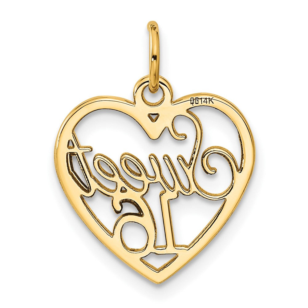 14K Gelbgold Süß 16 Charm