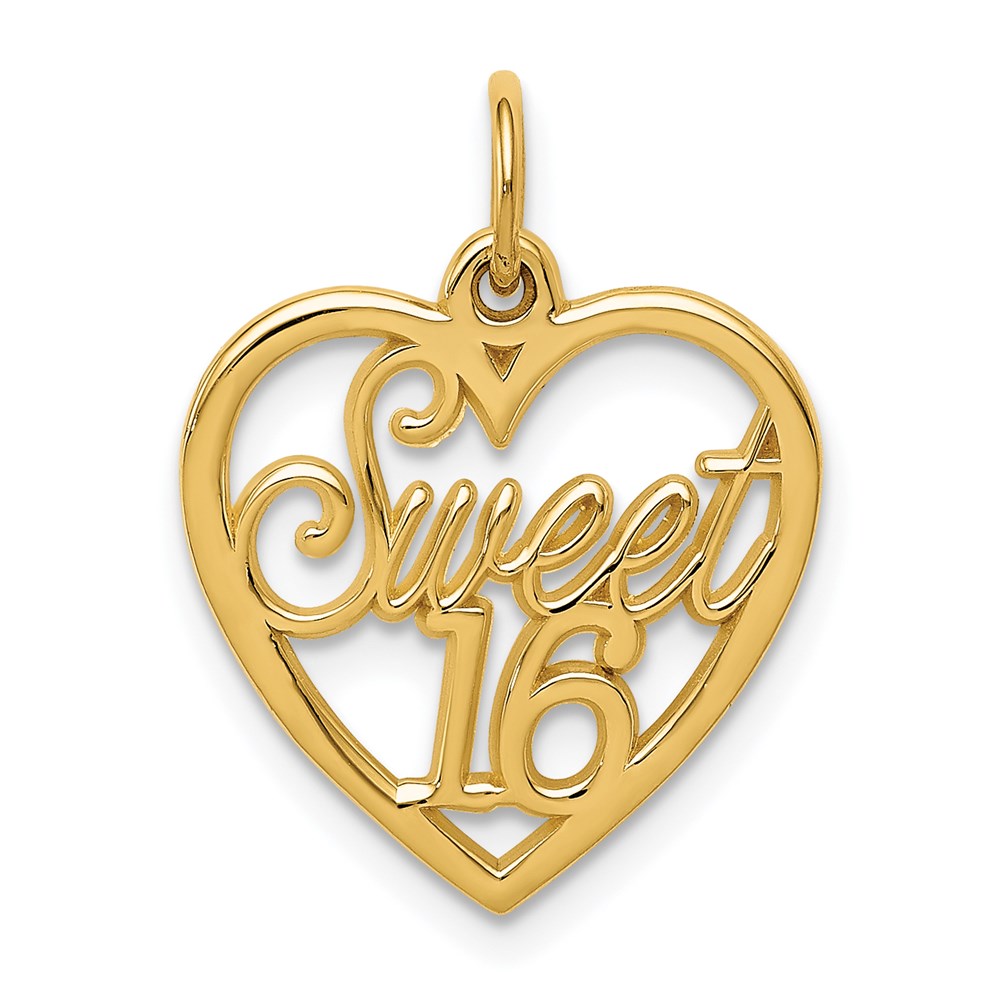 14K Gelbgold Süß 16 Charm