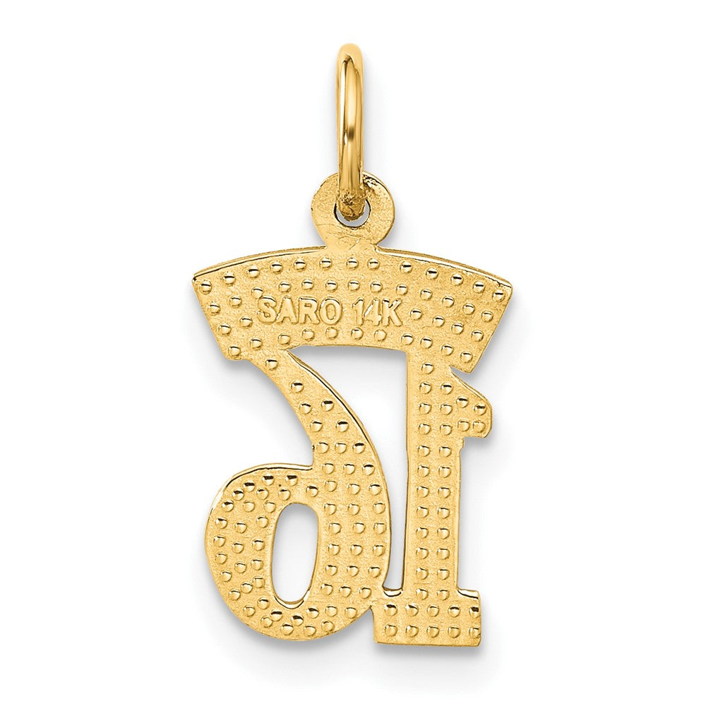 14K Gelbgold Süß 16 Charm