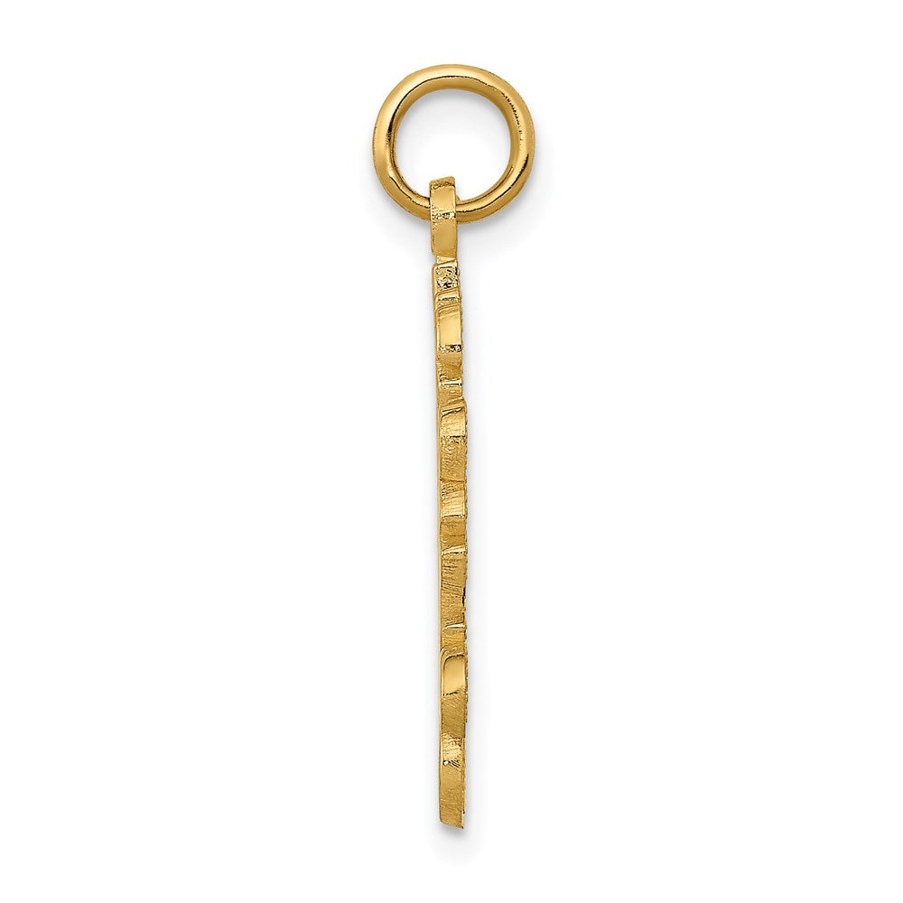 14K Gelbgold Charm „#1 WIFE" (Nummer 1 Ehefrau)