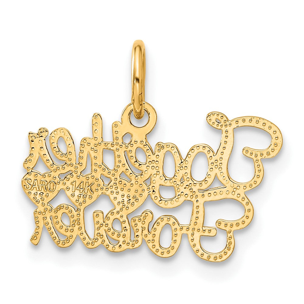 14K Gelbgold Zusammen für Immer Charm