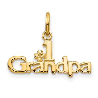 14K Gelbgold #1 Opa Charm
