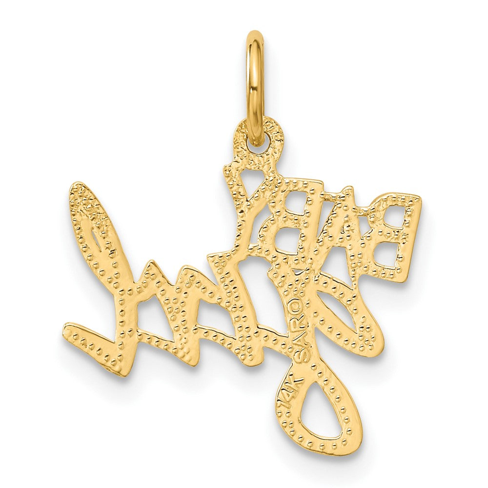 14K Gelbgold Baby Mädchen Charm