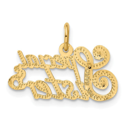 14K Gelbgold Special Schwester Charm