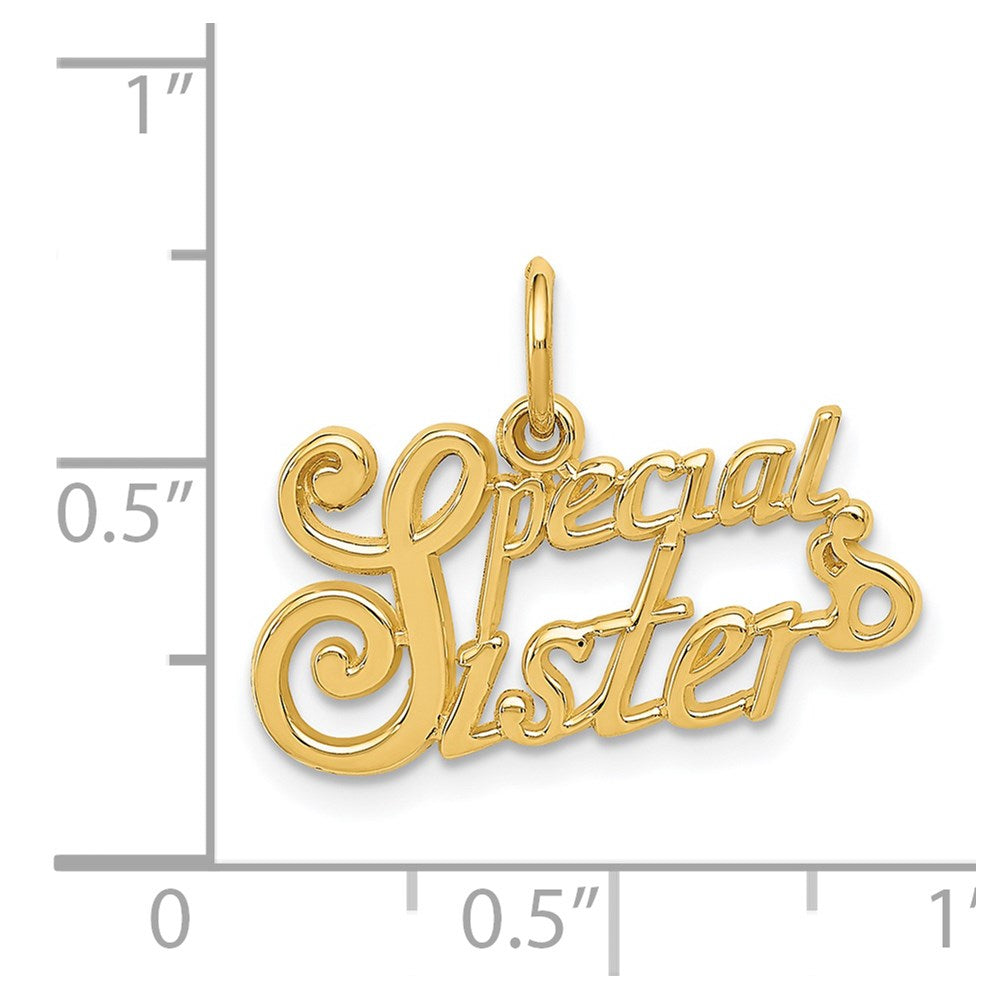 14K Gelbgold Special Schwester Charm