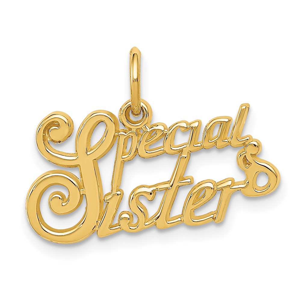 14K Gelbgold Special Schwester Charm