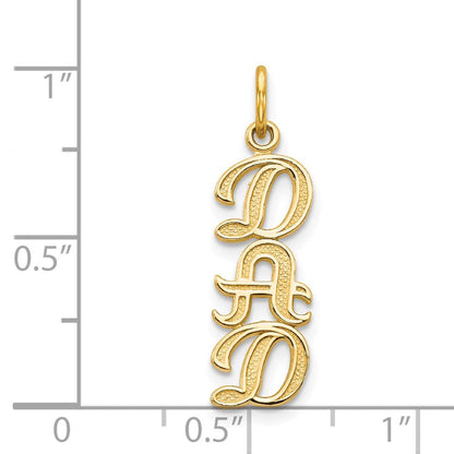 14K Gelbgold Dad Charm