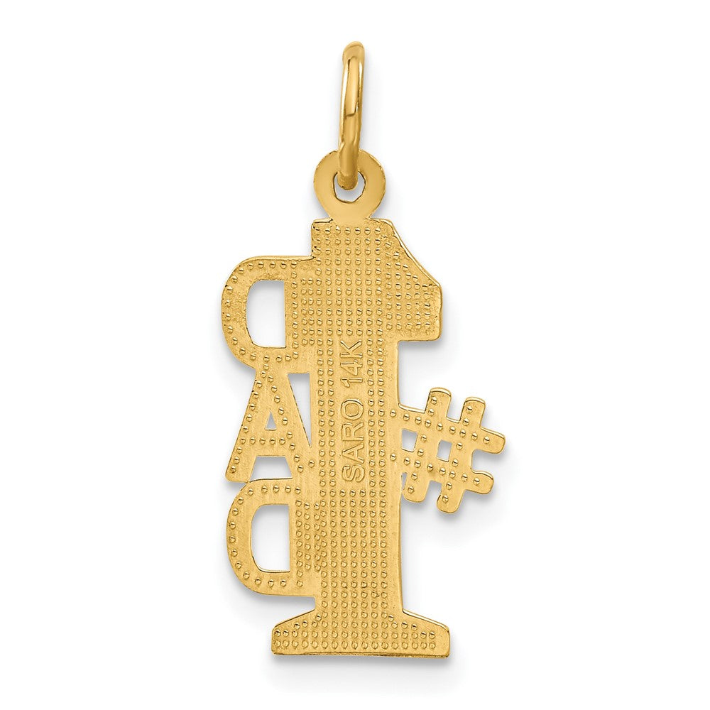 14K Gelbgold #1 Dad Charm