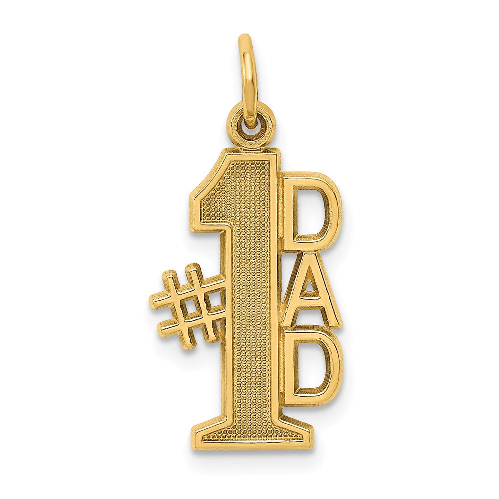 14K Gelbgold #1 Dad Charm