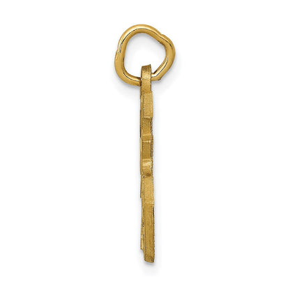 14K Gelbgold Glückssymbol-Charm