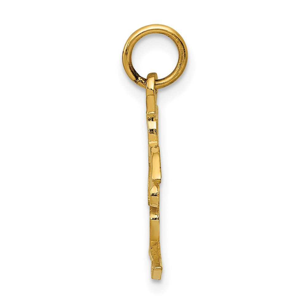 14K Gelbgold Liebe Symbol Charm