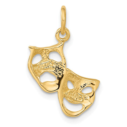 14K Gelbgold Comedy/tragedy Charm