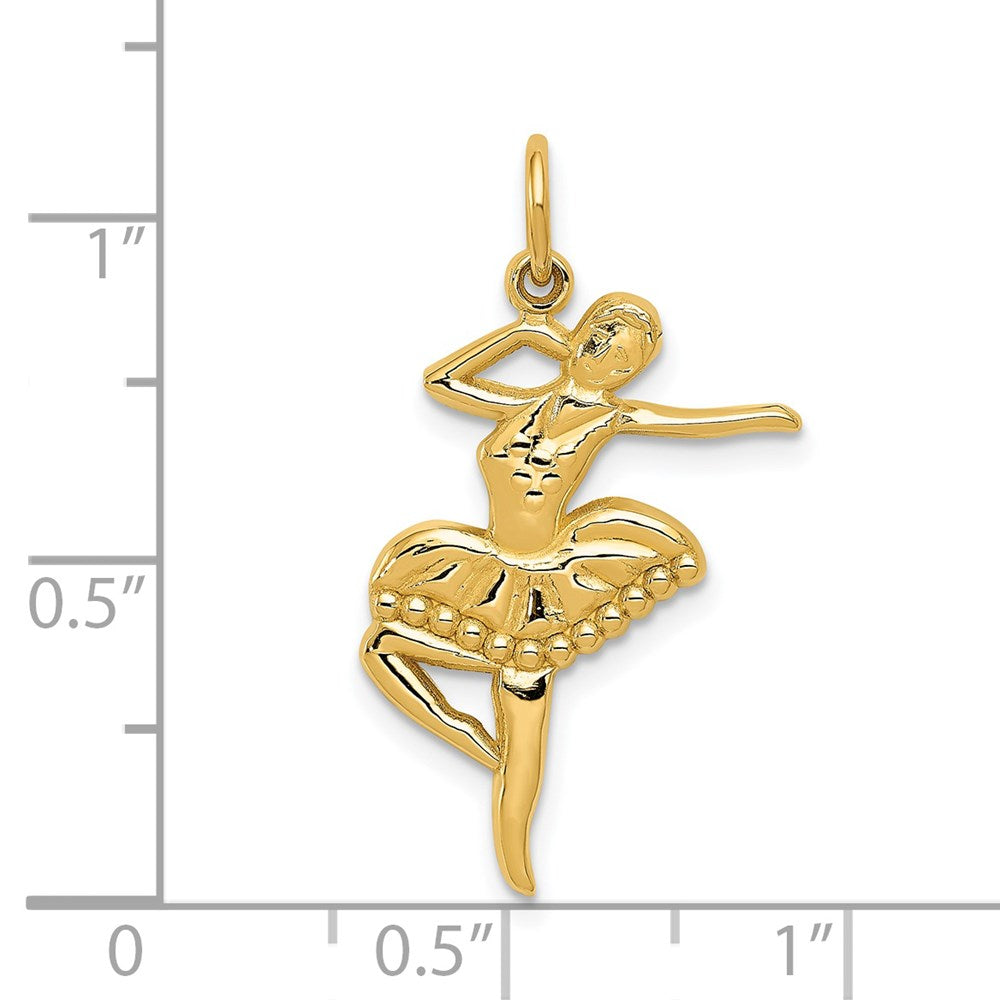 14 Karat Gelbgold Ballerina-Charm