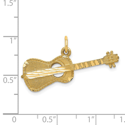 14 Karat Gelbgold Gitarren-Charm