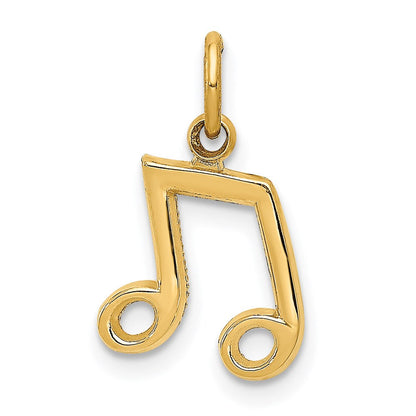 14K Gelbgold Musical Notes Charm