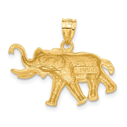 14K Gelbgold Elefant-Anhänger