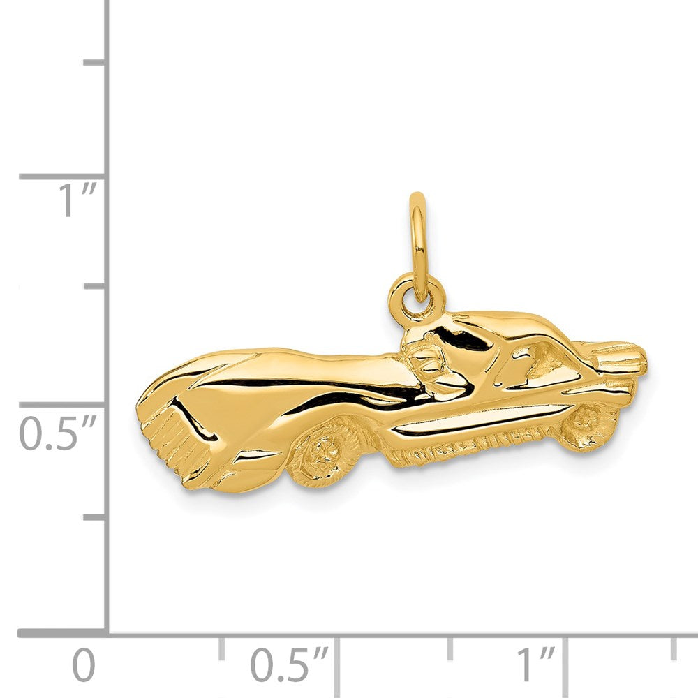 14K Gelbgold Sportwagen-Charm