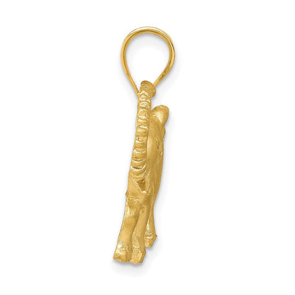 14K Gelbgold Elefant-Anhänger