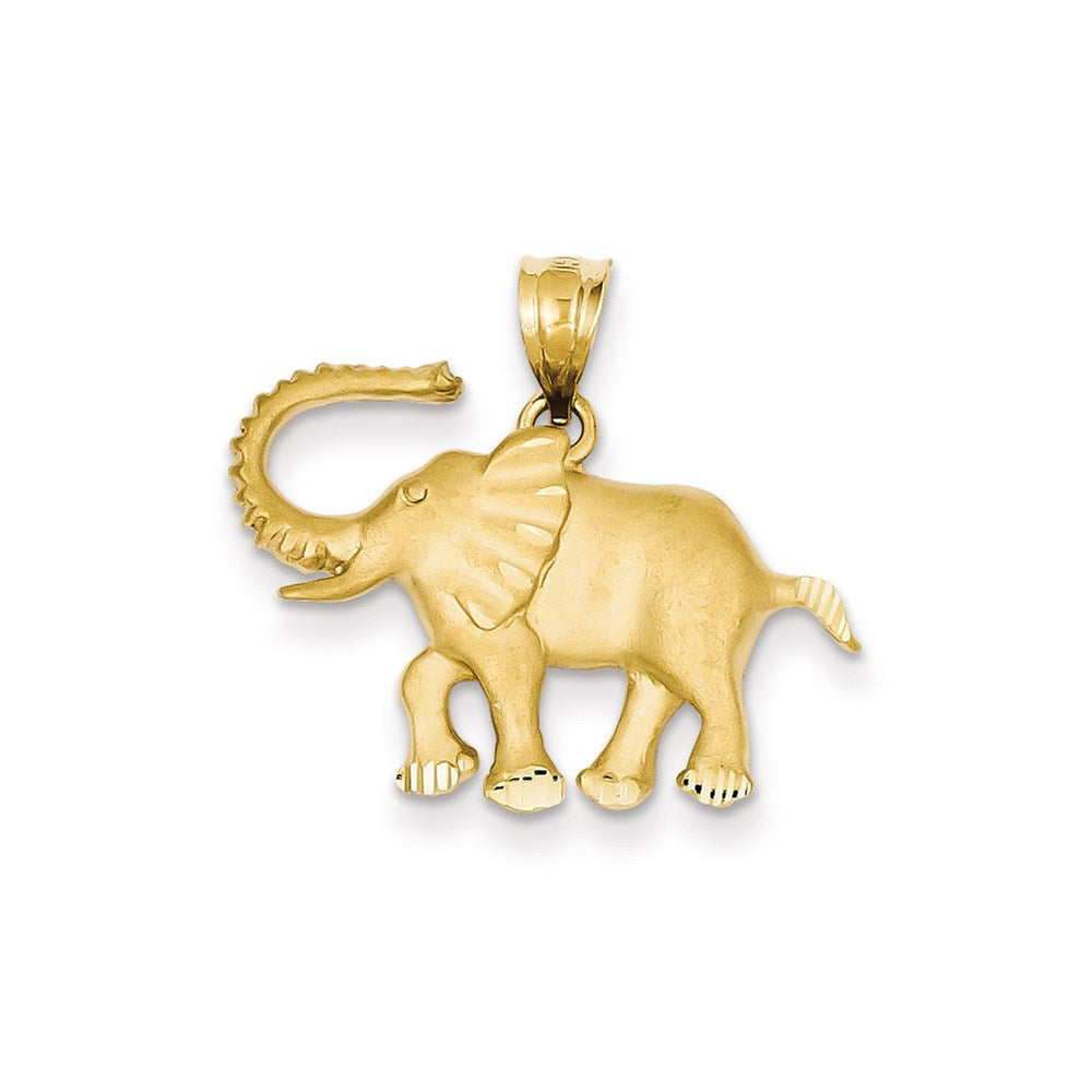 14K Gelbgold Elefant-Anhänger