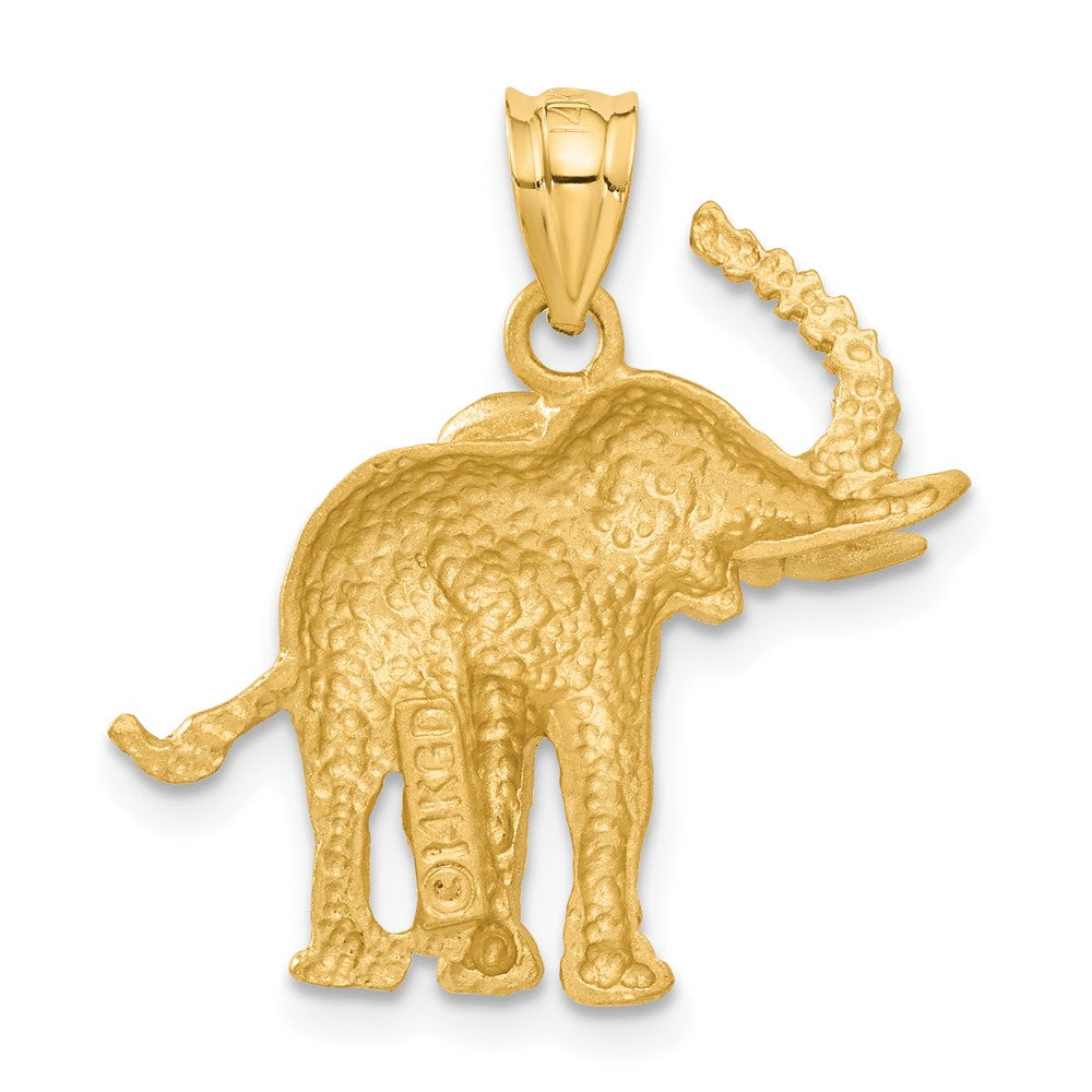 14K Gelbgold Elefant-Anhänger