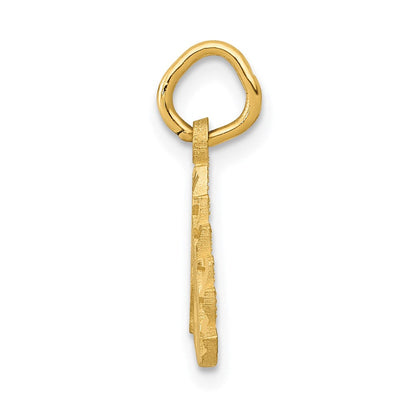 14K Gelbgold Einhorn Charm