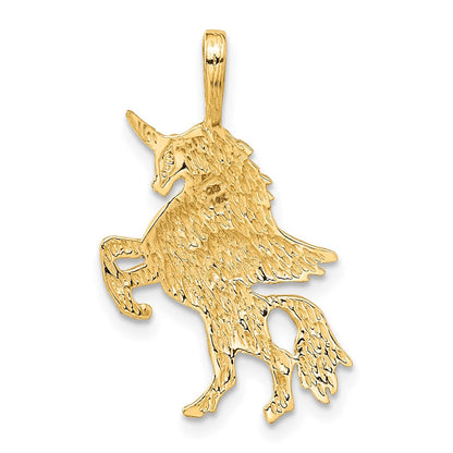 14K Gelbgold Einhorn-Charm