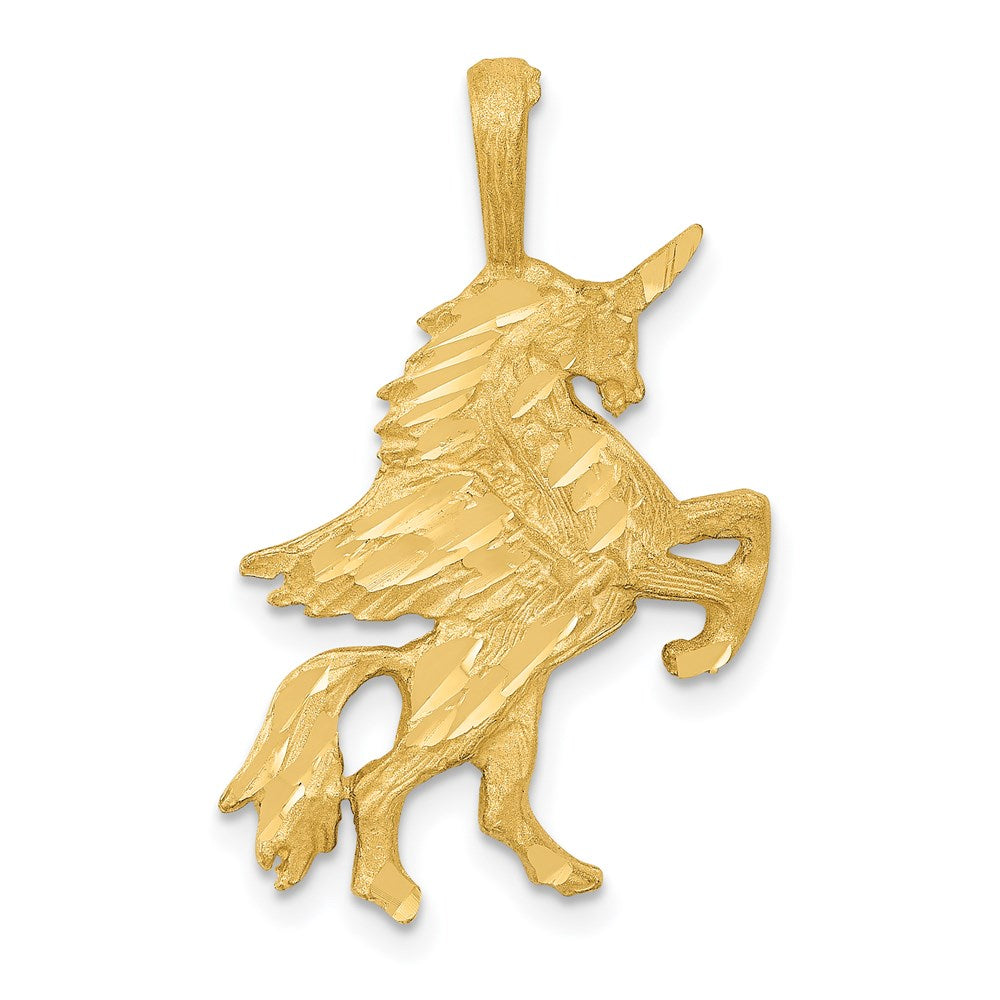 14K Gelbgold Einhorn-Charm