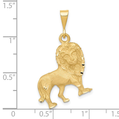 14K Gelbgold Löwe-Charm