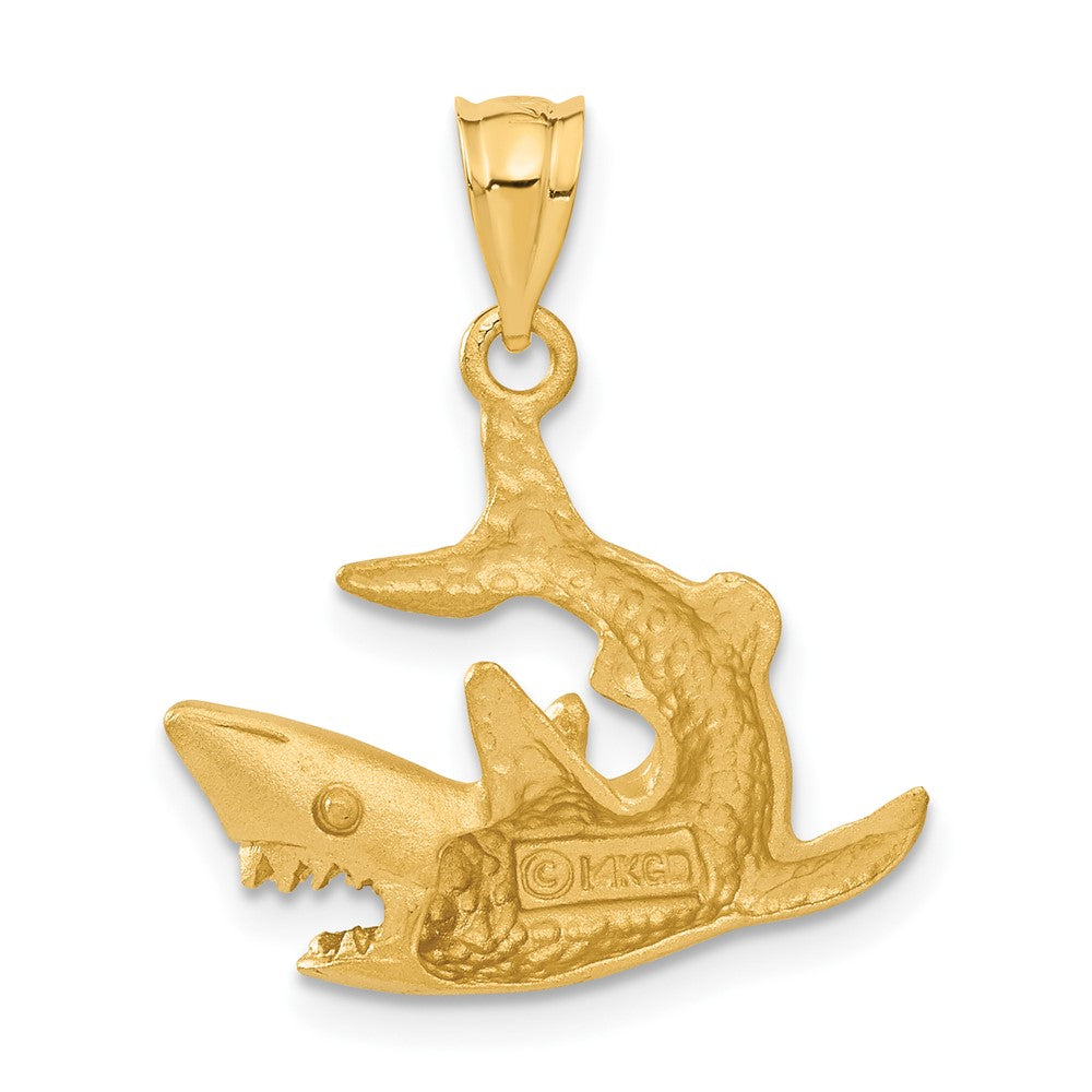 14K Gelbgold Hai-Anhänger