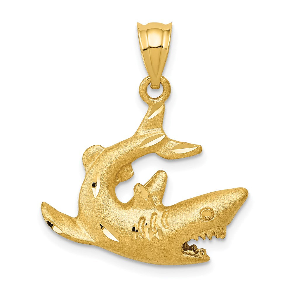 14K Gelbgold Hai-Anhänger