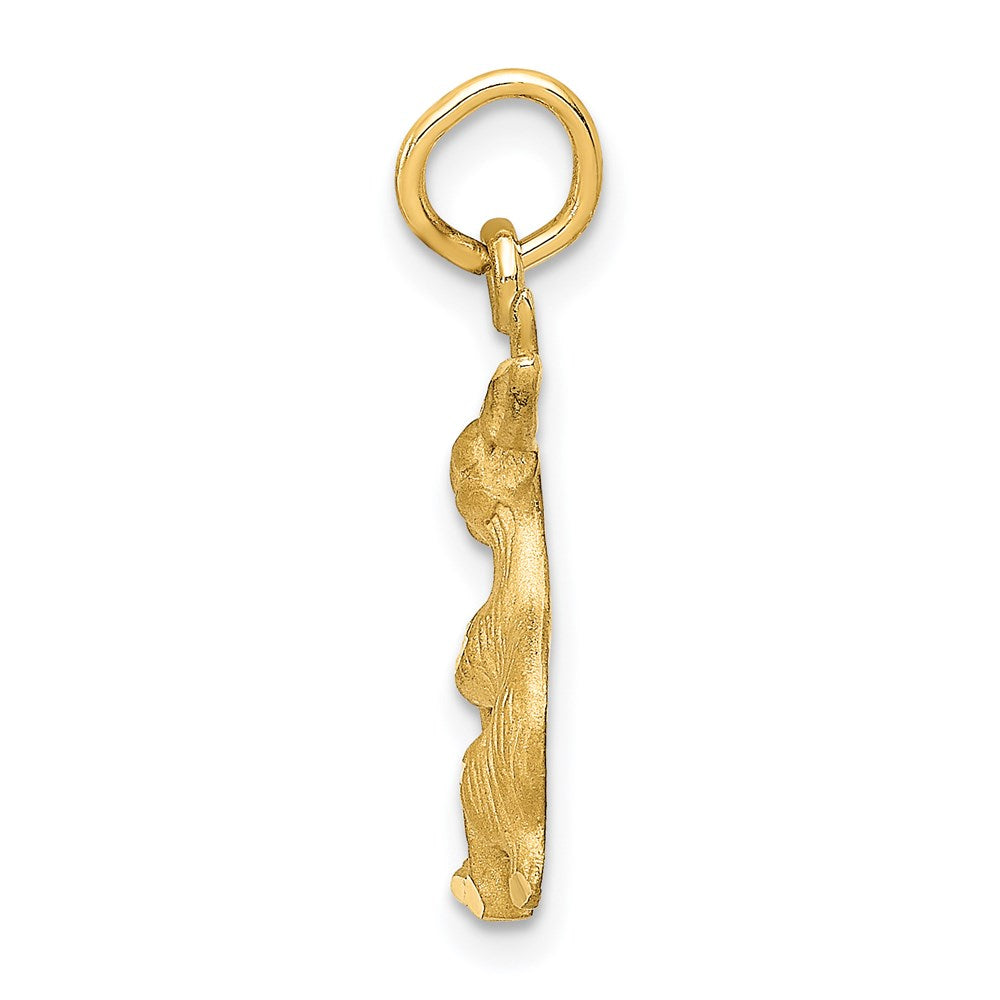 14K Gelbgold Hasen-Charm