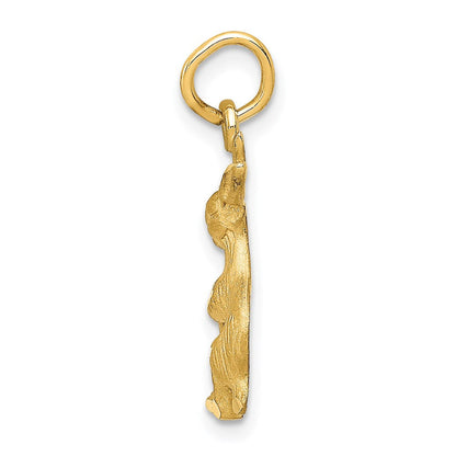 14K Gelbgold Hasen-Charm