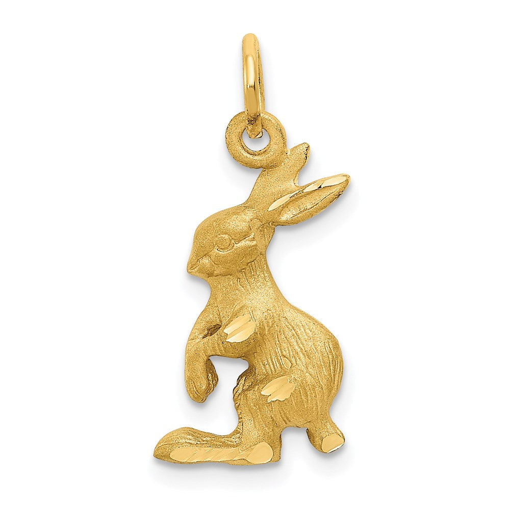 14K Gelbgold Hasen-Charm