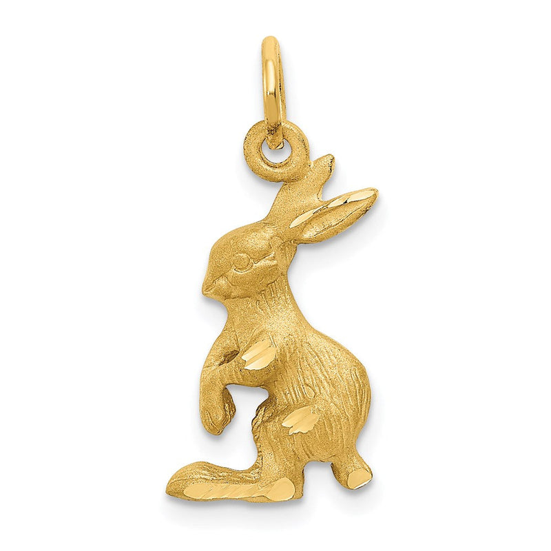 14K Gelbgold Hasen-Charm