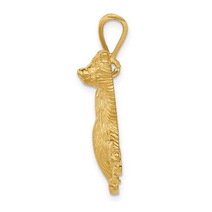 14K Gelbgold Eisbär-Charm