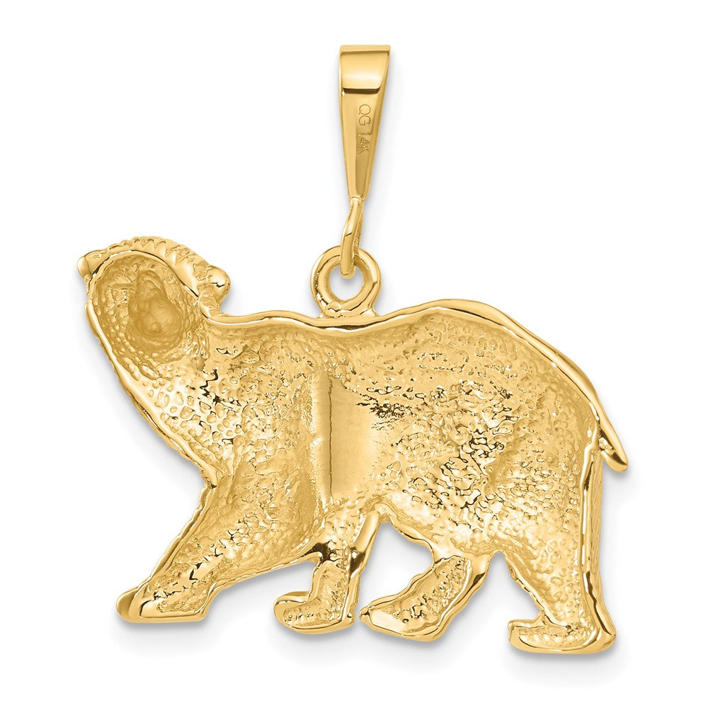 14K Gelbgold Eisbär-Charm