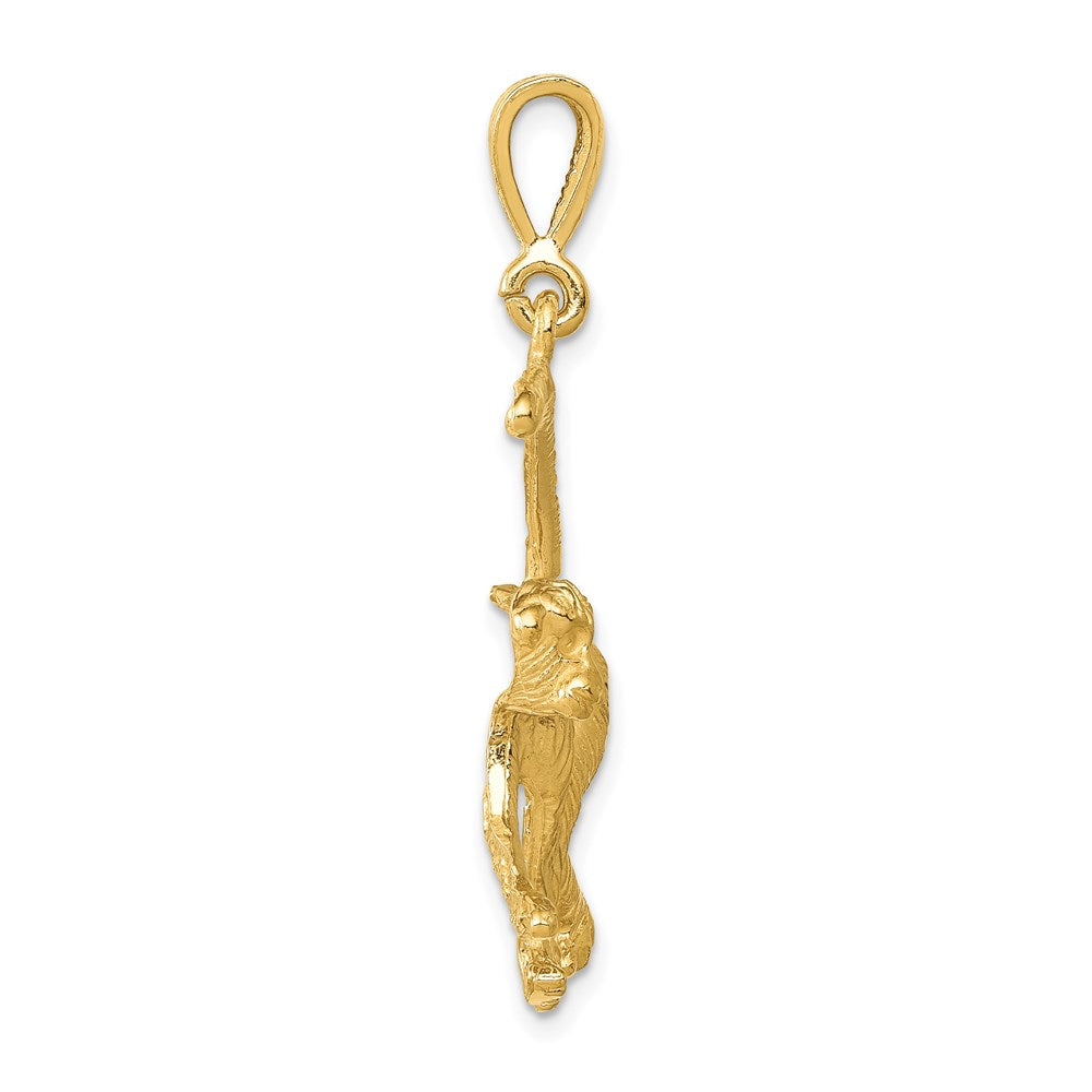14K Gelbgold Affe-Charm