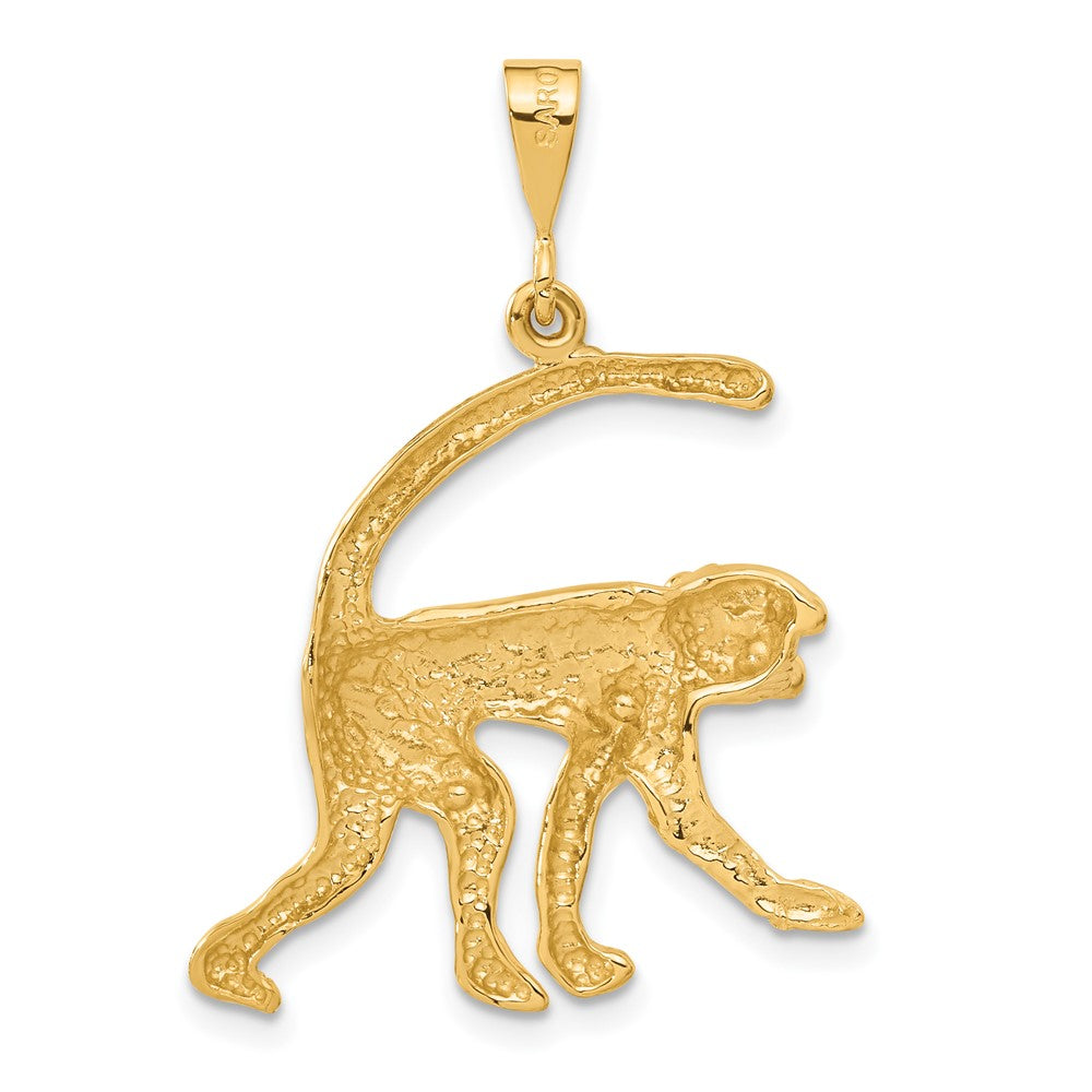 14K Gelbgold Affe-Charm