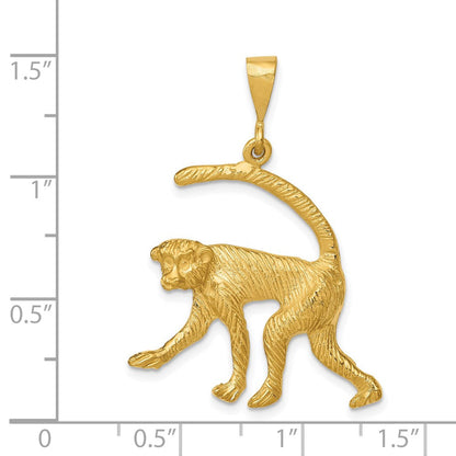 14K Gelbgold Affe-Charm