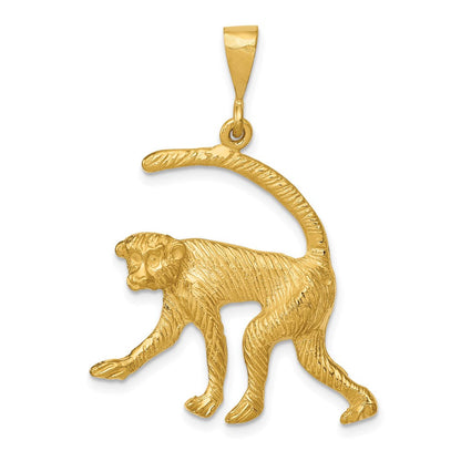 14K Gelbgold Affe-Charm