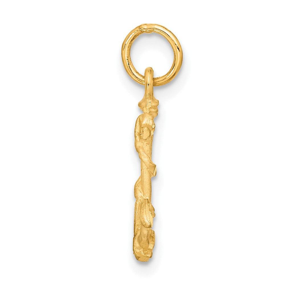 14K Gelbgold Anker Charm