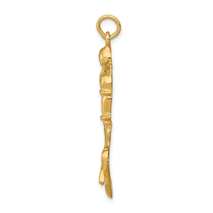 14K Gelbgold Taucher-Charm