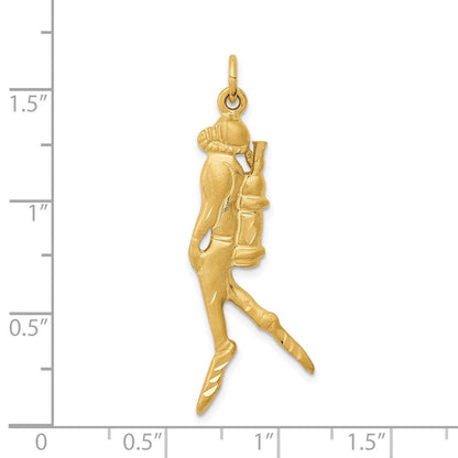 14K Gelbgold Taucher-Charm