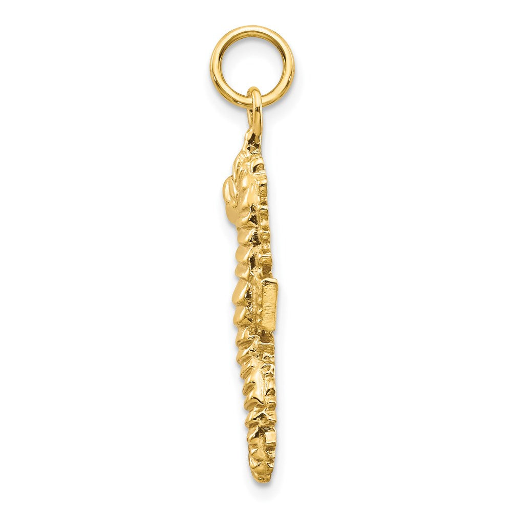 14K Gelbgold Seepferdchen-Charm
