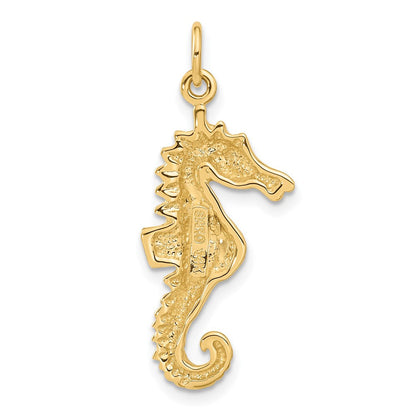 14K Gelbgold Seepferdchen-Charm