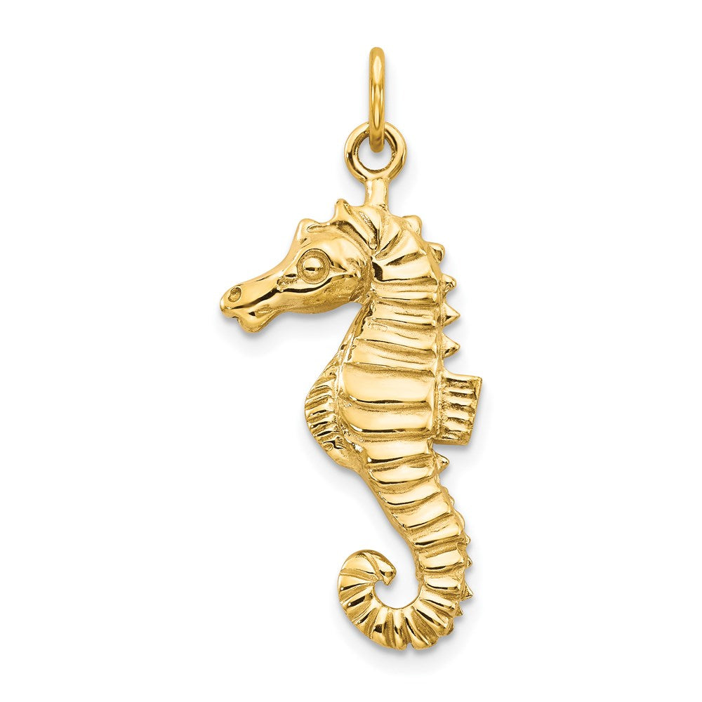 14K Gelbgold Seepferdchen-Charm