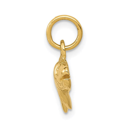14K Gelbgold Fisch-Charm