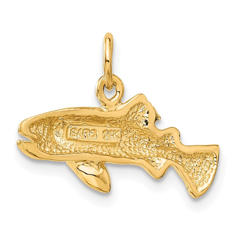 14K Gelbgold Fisch-Charm