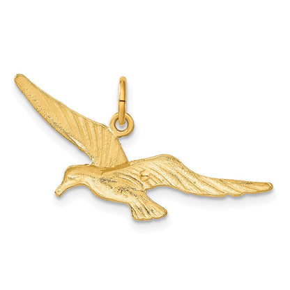 14K Gelbgold Seagull Charm