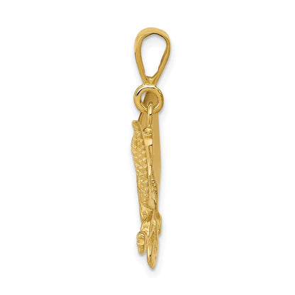 14K Gelbgold Adler-Charm
